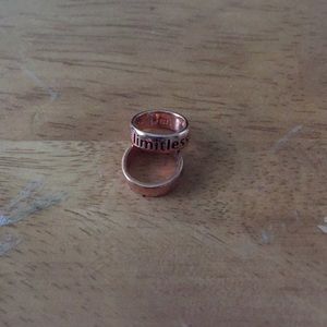 Origami Owl Rose Gold “Limitless” Core Affirmation Band